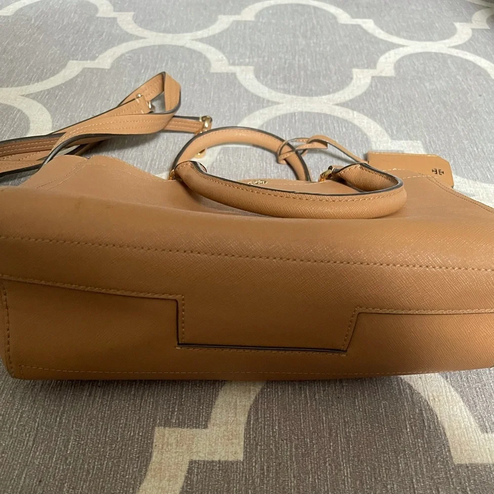 Tory Burch Tan Leather Satchel Shoulder Bag